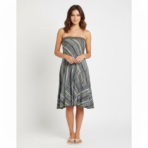 Nic+Zoe Missoni-style Textured Knit Strapless Tube Dress - Medium
